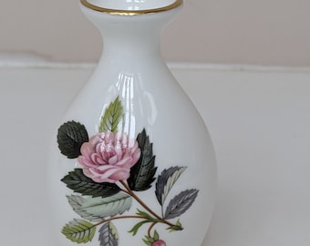 Wedgwood Bud Vase, Hathaway Rose Pattern, Pink Roses, 1980s English China, Collectible Wedgewood, Birthday Gift, Little Flower Vase,