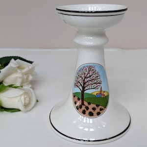 Villeroy & Boch, Candlestick Holder, Naif Design by Gerard Laplau, Made in Luxemburg
