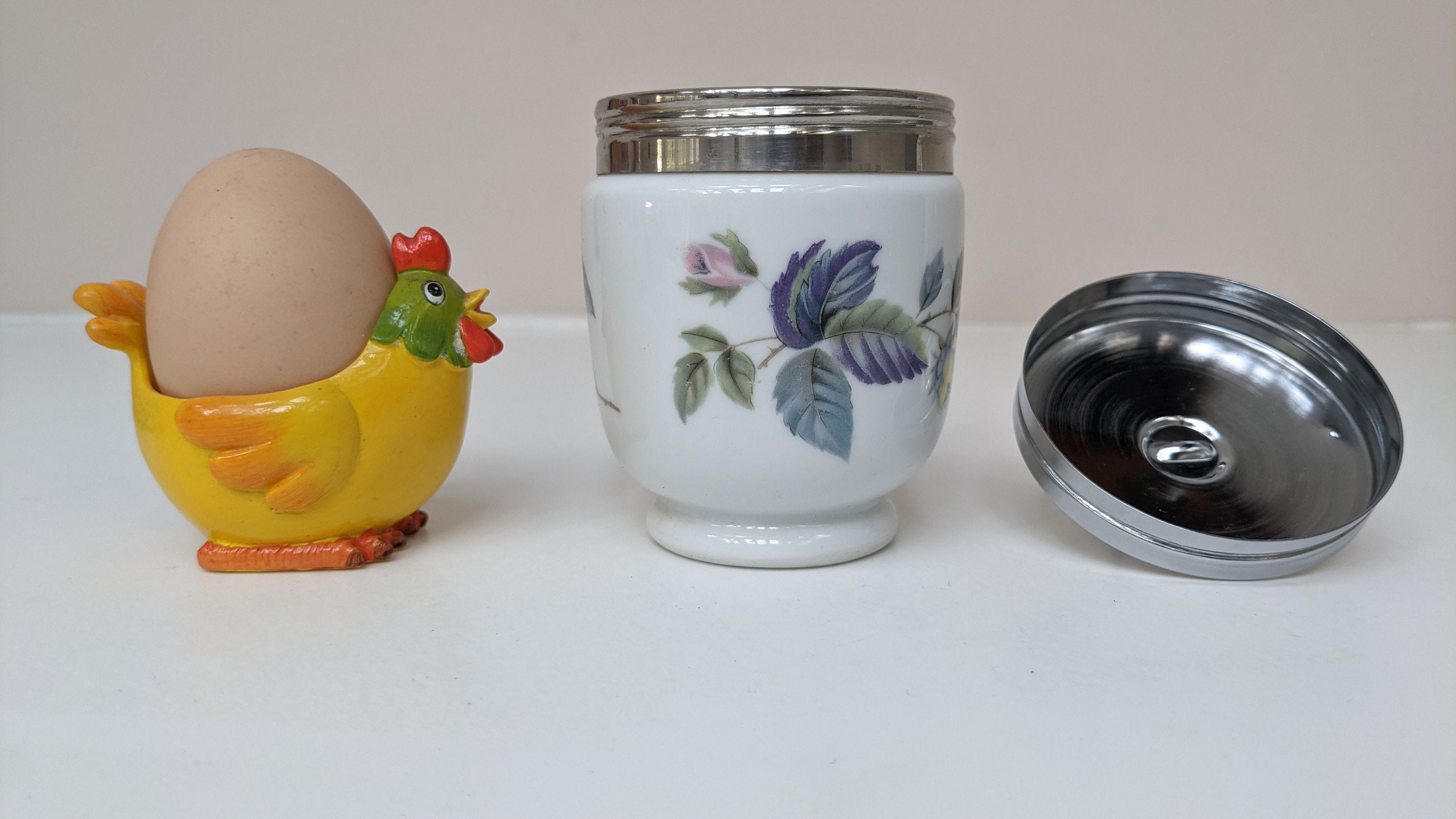 Royal Worcester Egg Coddler, June Garland Pattern – With A Past