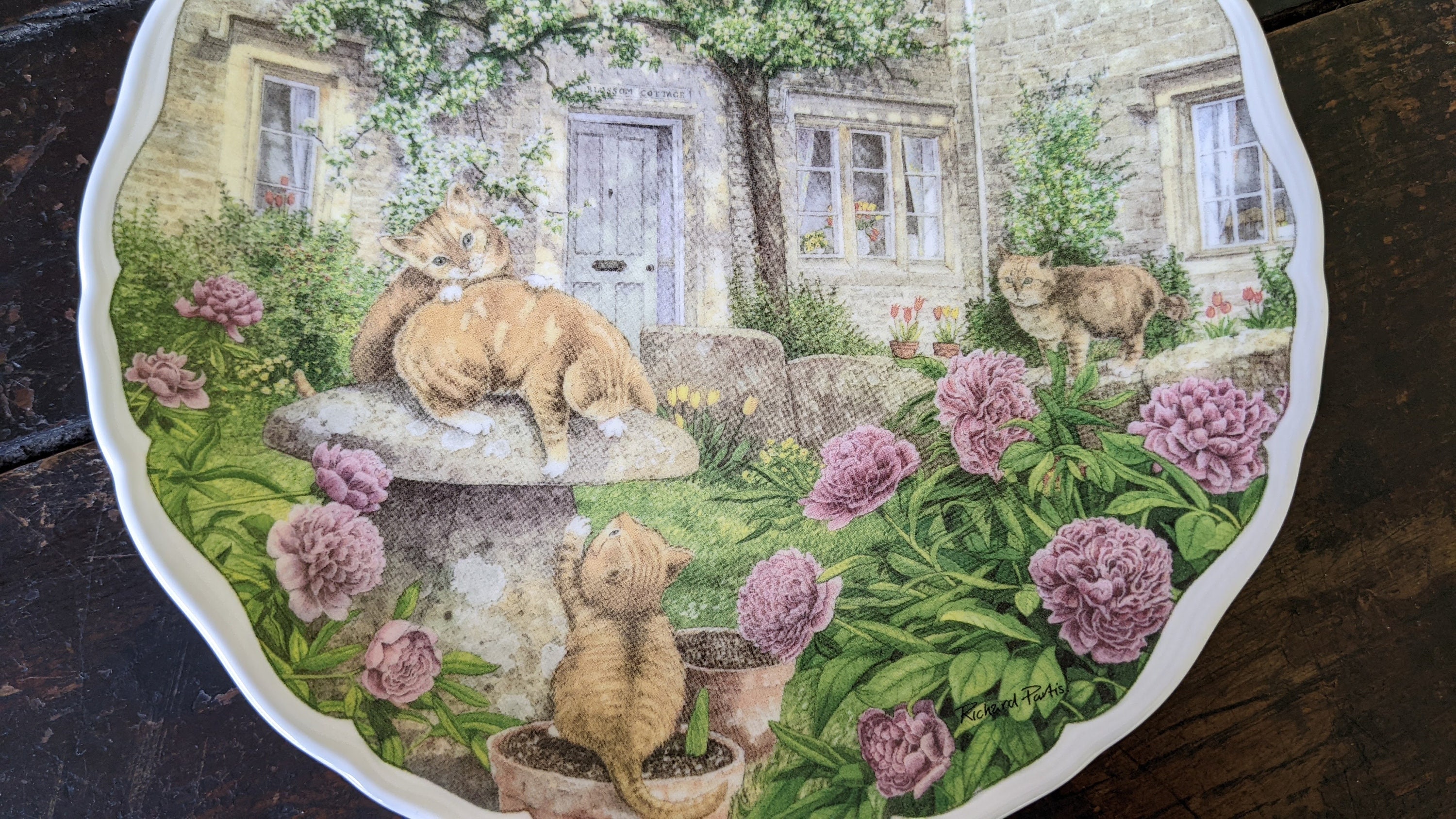 ロイヤルアルバート　CATS AND COTTAGES Royal Albert, Cats and Cottages, Siblings at Play, Keeping Watch