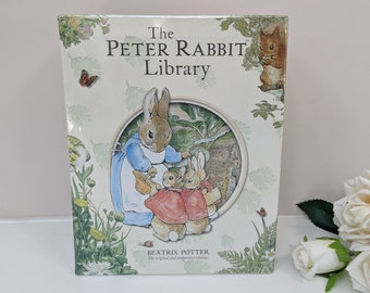 Beatrix Potter Box Set, The Peter Rabbit Library, 10 Hardback Books in 1 Box, Birthday Gift, Christmas Present, New in Cellophane Wrap