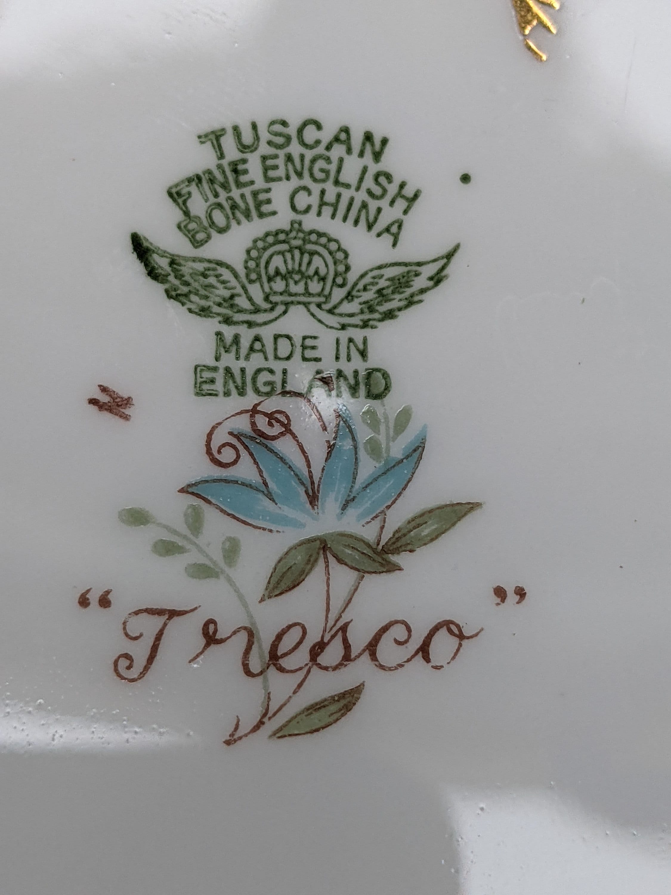 Jahrgang toskanischen Kuchenteller 'Fresco' blass | Etsy