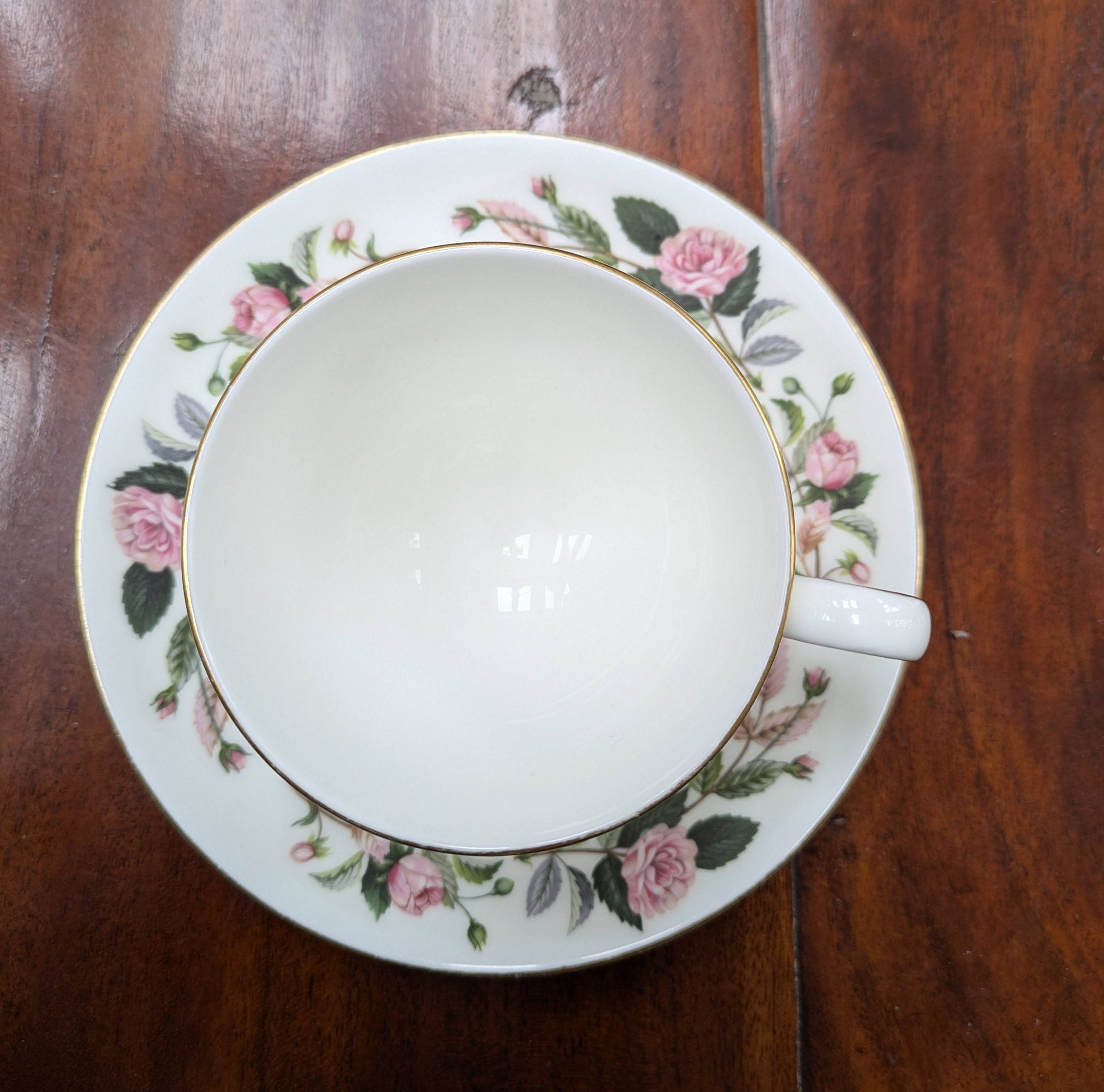 Wedgwood Trio, Hathaway Rose, Pink Rose, Cup Saucer & Side Plate