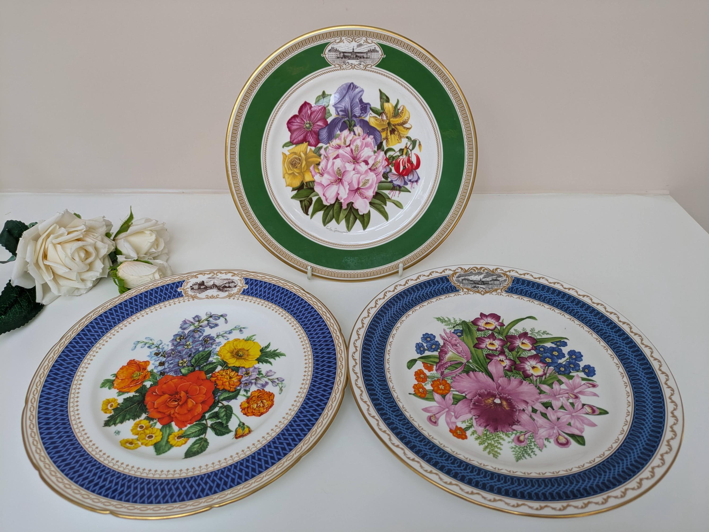 Royal Worcester Chelsea Flower Show Plate, 1988 Collector's
