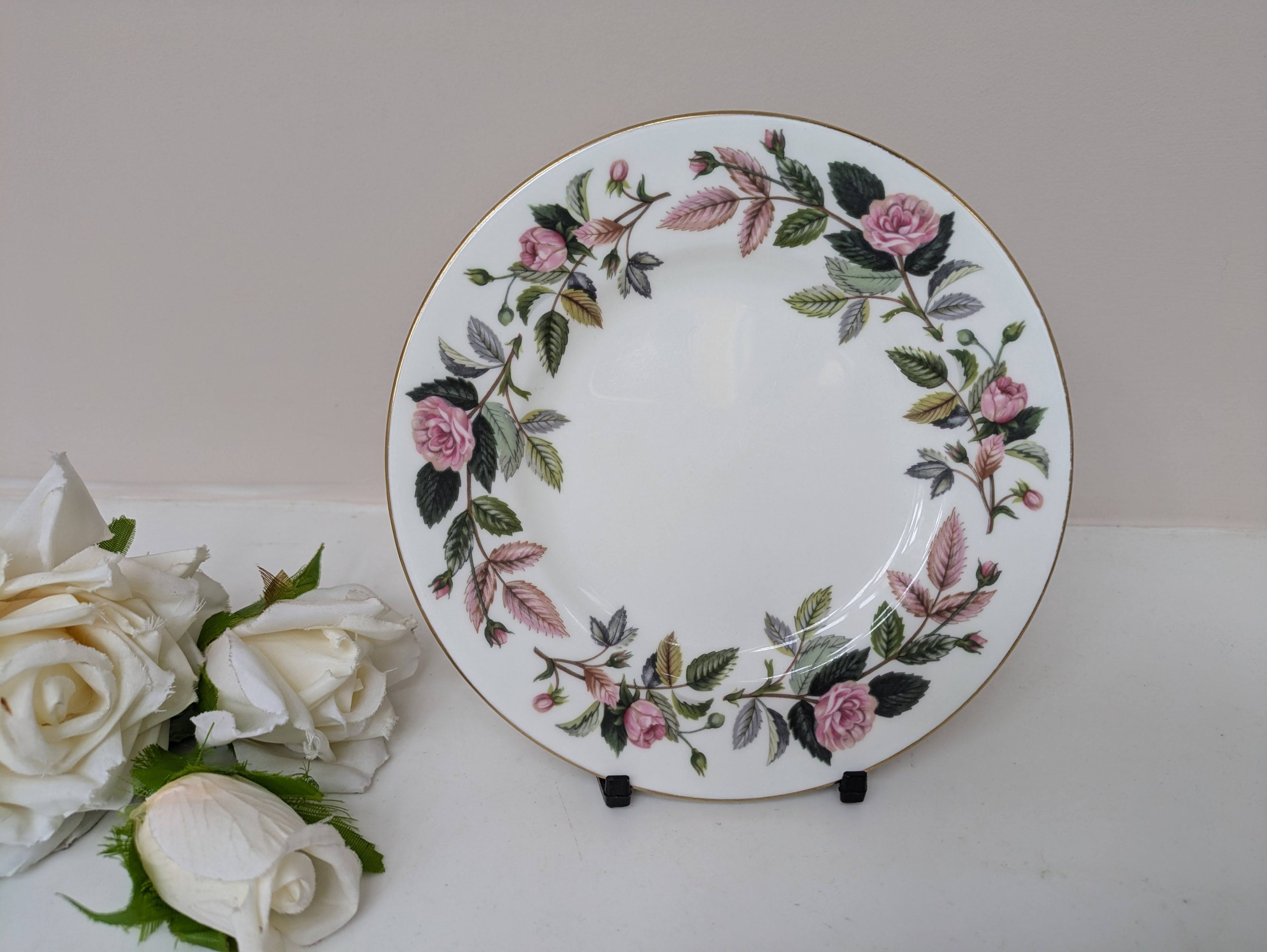 Wedgwood Trio, Hathaway Rose, Pink Rose, Cup Saucer & Side Plate