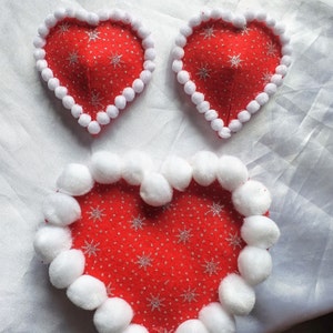 Red and White Nipple Pasties and C-String