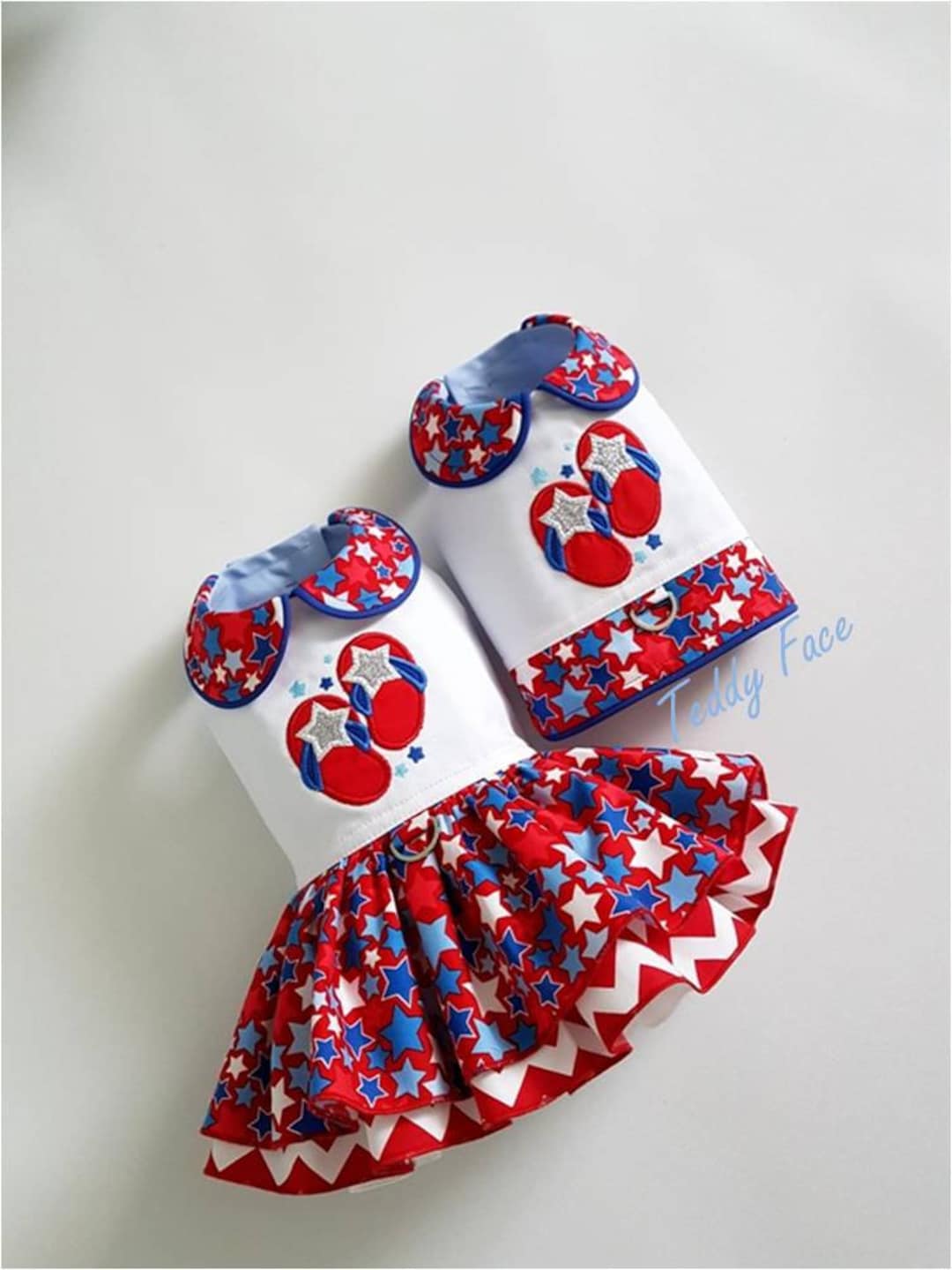 Vest Only Patriotic Dog Dress 4th of July Harness Dog Clothing Boy Vest