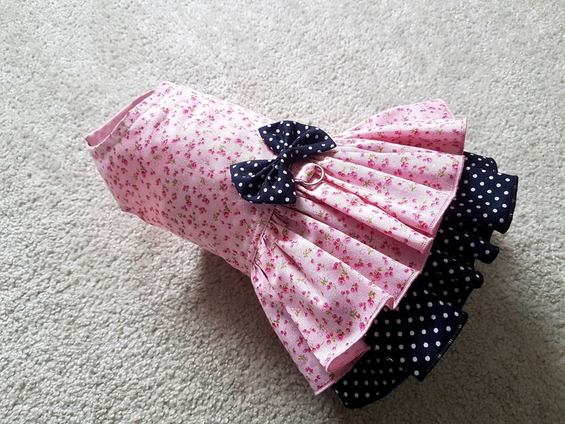 cup puppy Yorkie coat Flower dog Dress Size S last one Small dog dress Chihuahua Clothing T