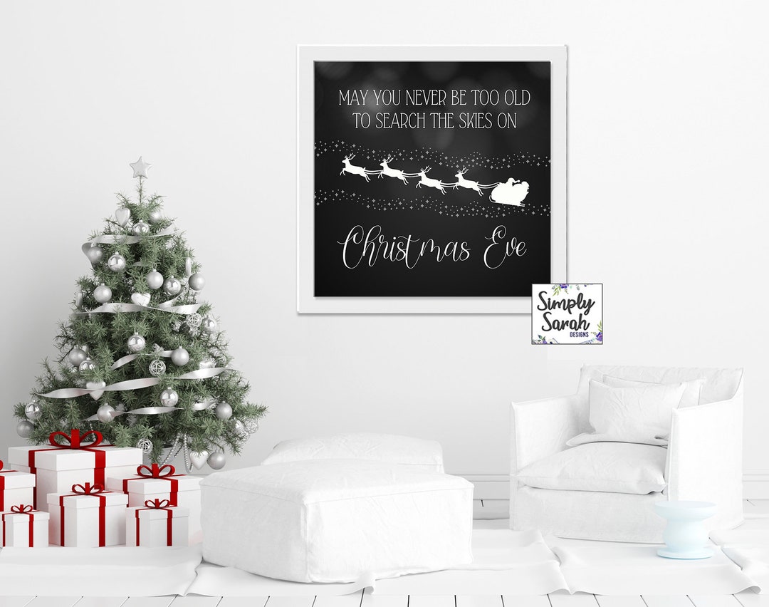 Digital Printable Christmas Holiday Wall Art Print 20x20 12x12 10x10