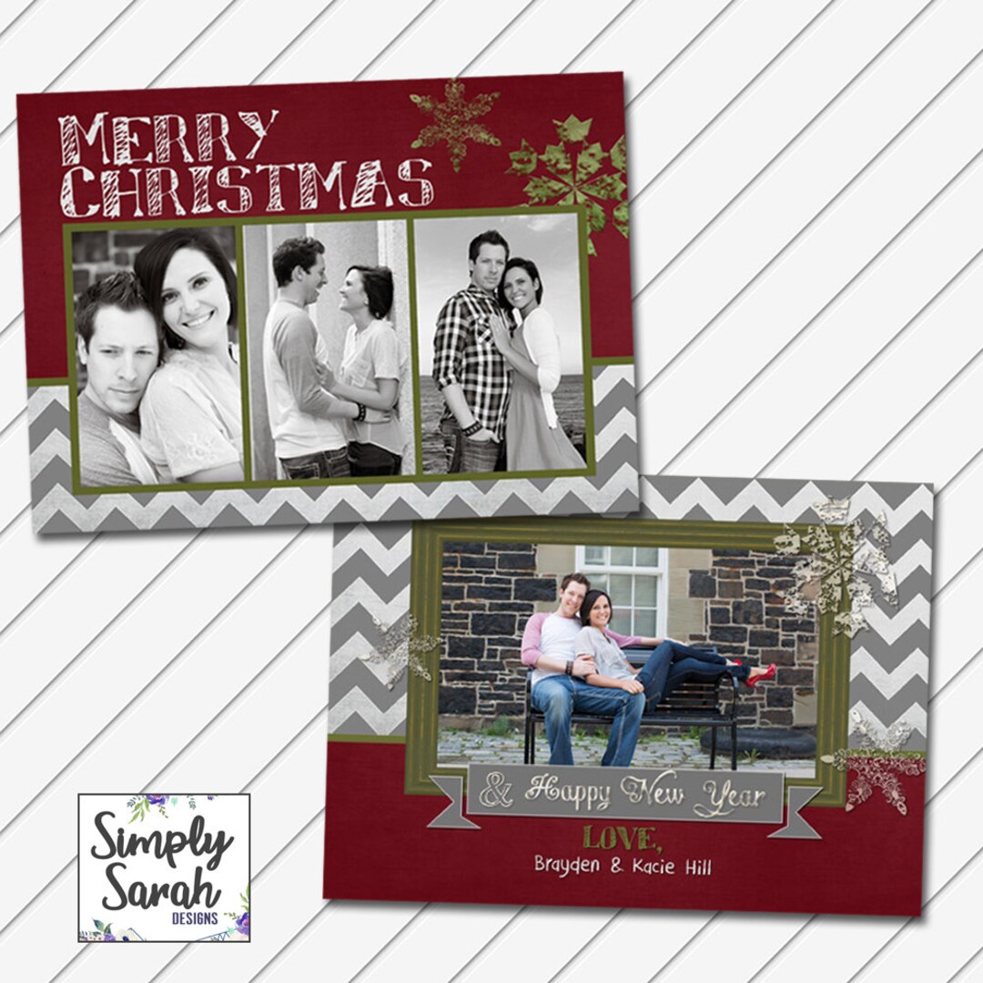 Tarjeta de Navidad Tarjeta de Navidad Digital Chalky - Etsy España