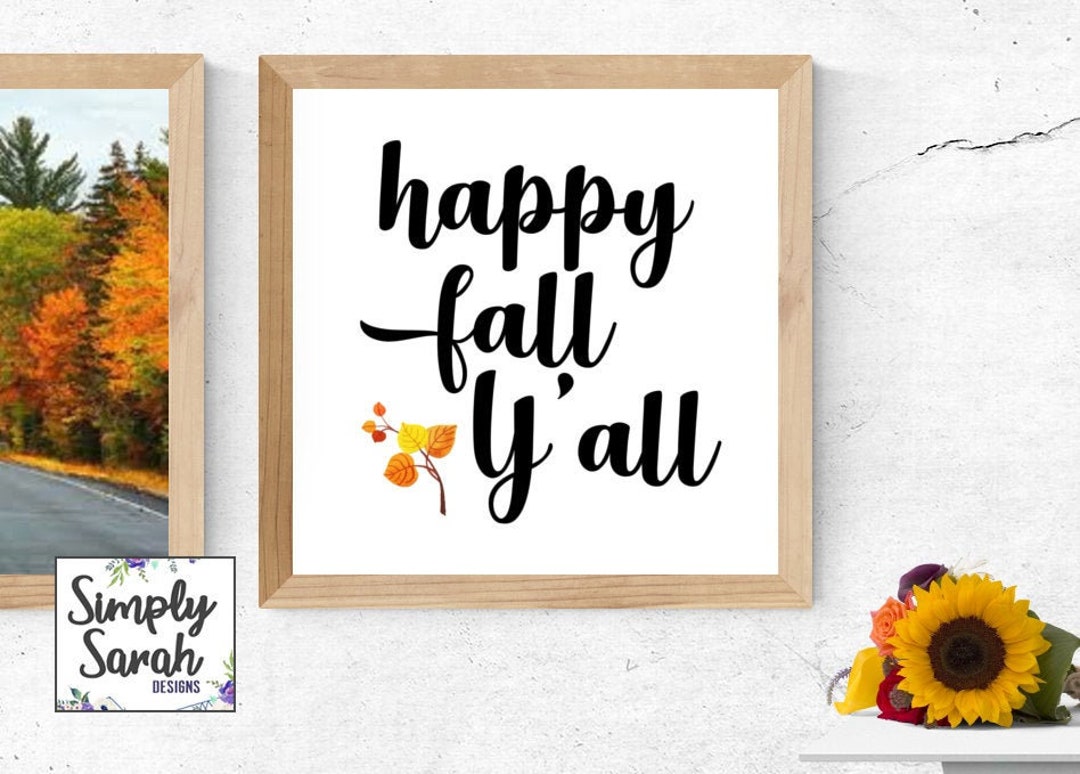 Fall Print - Digital - Printable Fall Wall Art Print - 12x12 and 10x10 ...
