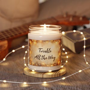 Twinkle All the Way Kerze - 230 ml Sojawachs-Kerze - Gemütliches Wohndekor, Weihnachtsgeschenk, Winterkerze, Weihnachtsgeschenk