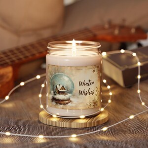 Winter Wishes Soy Candle | Nine Scents | 9 oz. Jar Candle | Christmas Gift | Teacher Gift | Winter Home Fragrance