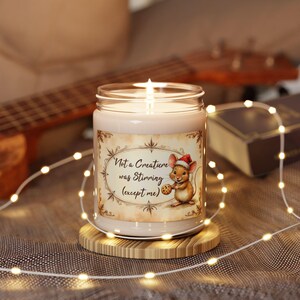 Not a Creature Was Stirring Candle, Funny Christmas Candle Gift, Holiday Scented Candle, Unique Christmas Gift, 9oz Soy Candle