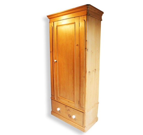 Victorian Pine Single Wardrobe Etsy