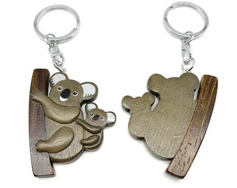 Porte-clés Koala et Joey (respectueux de l'environnement), aimant Koala et Joey (respectueux de l'environnement), cadeaux koala, bébé koala, bébé koala, ours koala