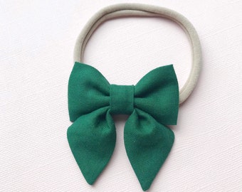 green baby bow