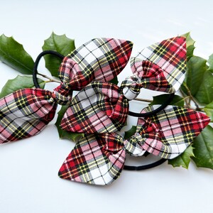 Red Plaid Holiday Hair Bow. Red Plaid Holiday Hair Bow. Christmas Plaid Hair Bow. Plaid Holiday Hair Bow. Plaid Ponytail Bow. For Moms.