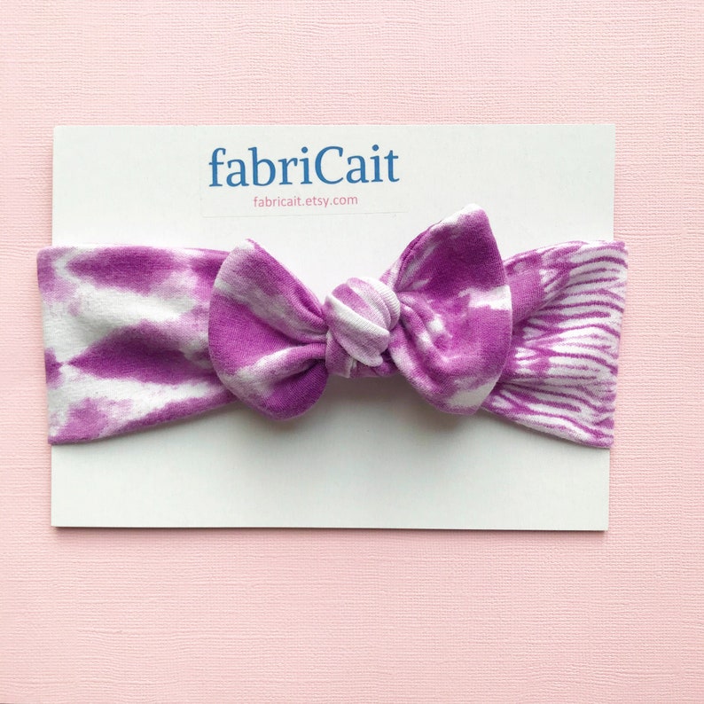 Purple Tie Dye Headband Tie Dye Bow Headband Gift for Teens. Purple Bow Headband Tie Dye Bow Purple Tie Dye Headband Tie Dye Headband