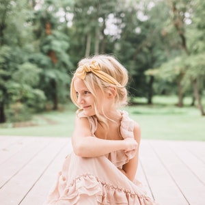 Neutral Bow Headband. Cream Bow Headband. Natural Baby Headband. Cream Newborn Headband. Cream Baby Headband. Cream Newborn Baby Headband. image 8