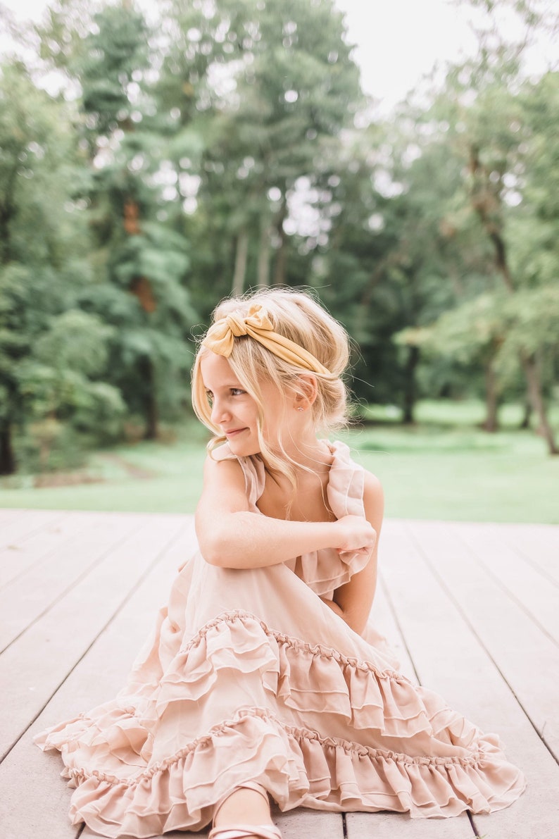 Neutral Bow Headband. Cream Bow Headband. Natural Baby Headband. Cream Newborn Headband. Cream Baby Headband. Cream Newborn Baby Headband. image 8