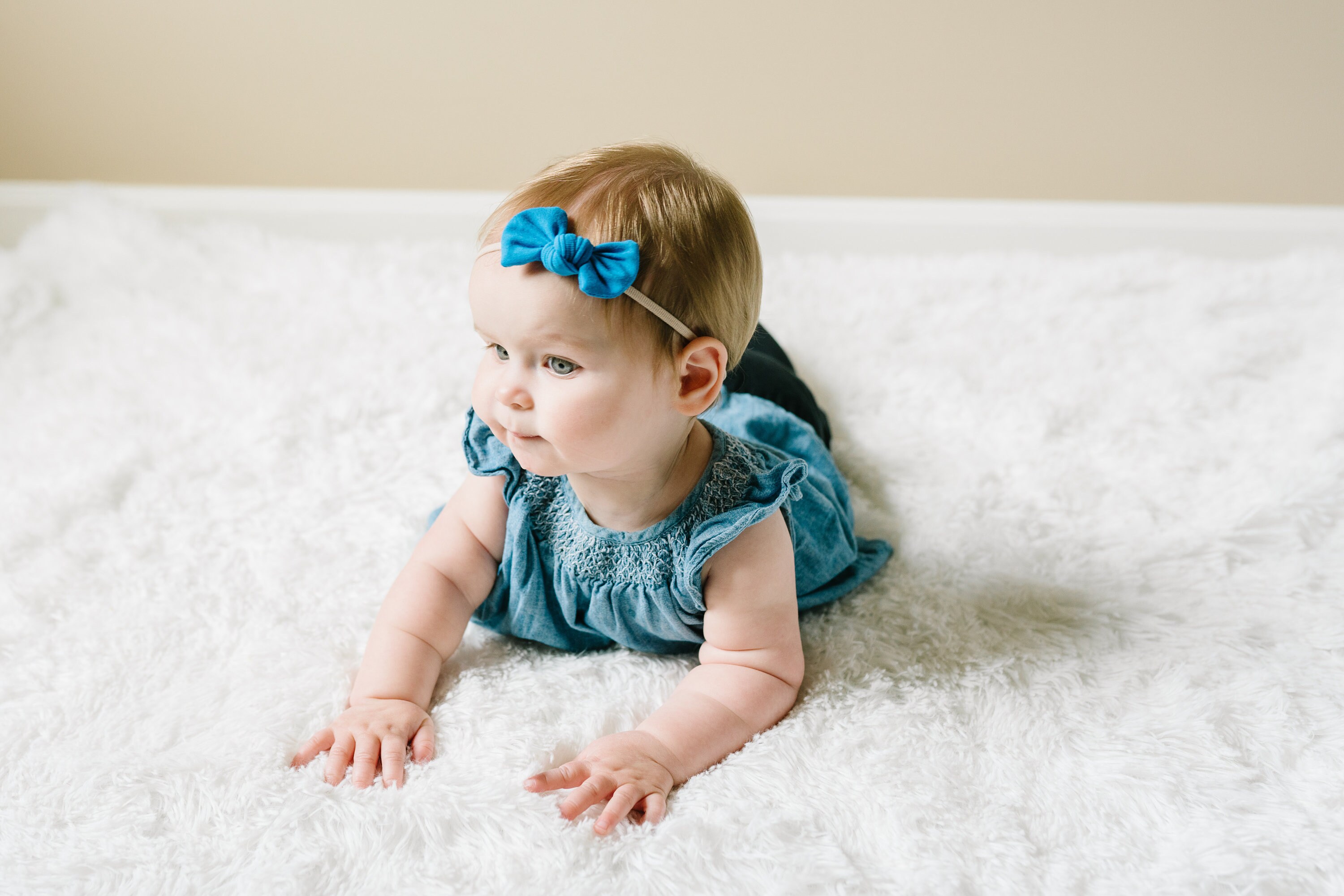 Blue baby cheap bow