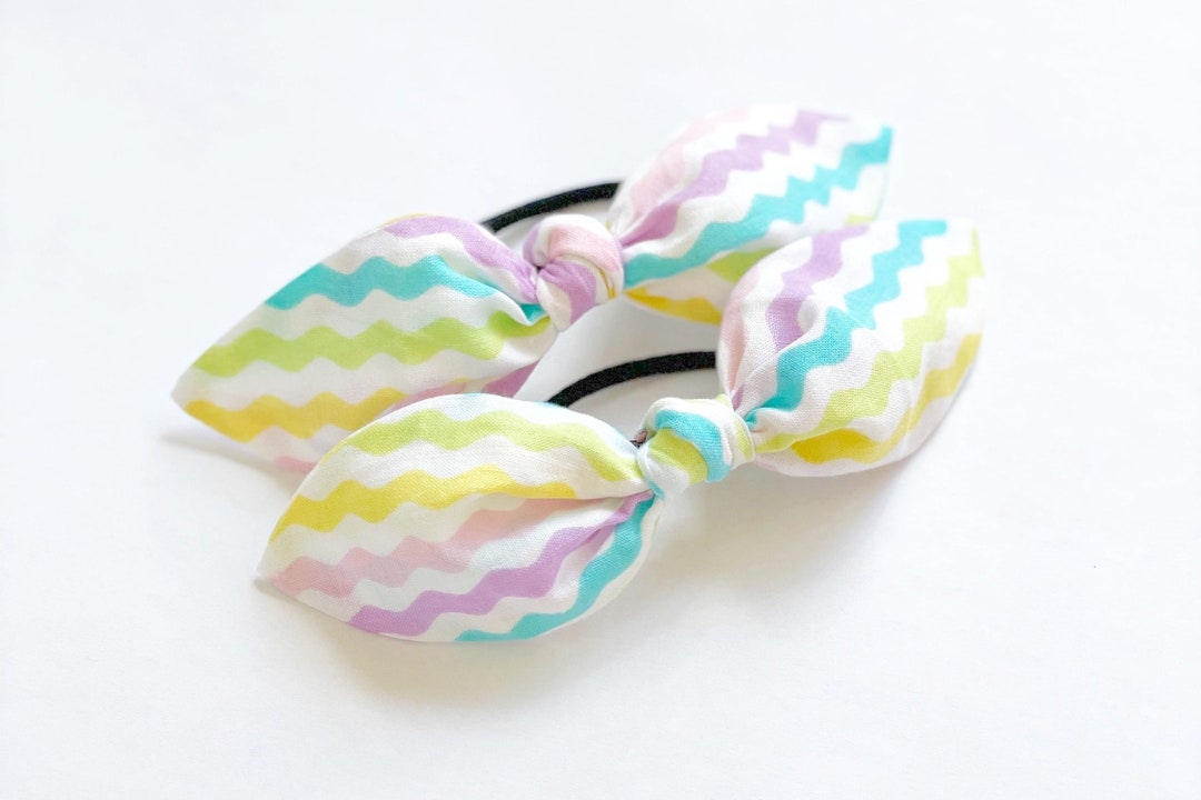 Pastel Easter Hair Bow: Ric Rac Spring Hair Accessory - Etsy