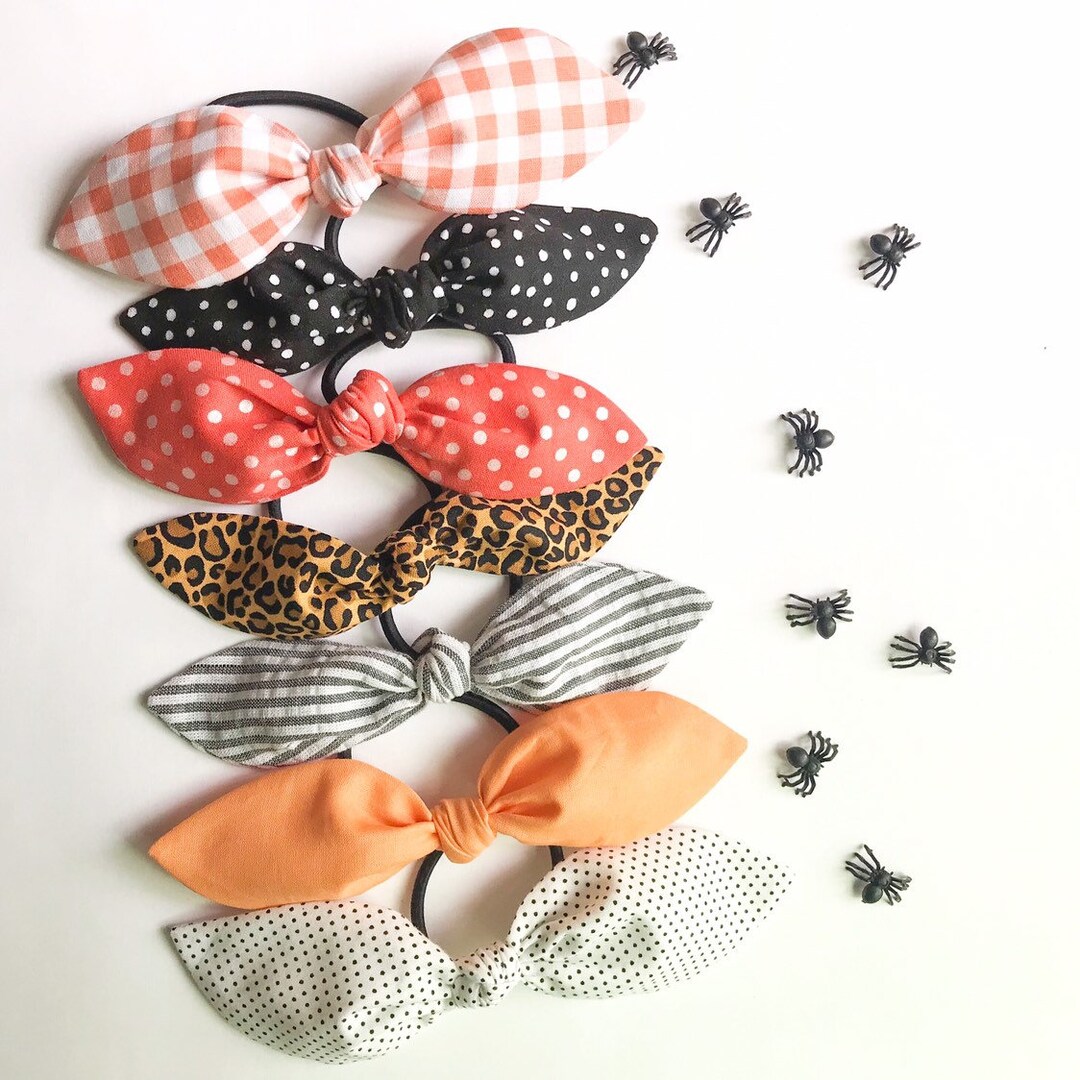 Halloween Hair Scarf. Orange Hair Scarf. Halloween Hair Accessories