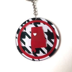 Alabama College Love Keychain