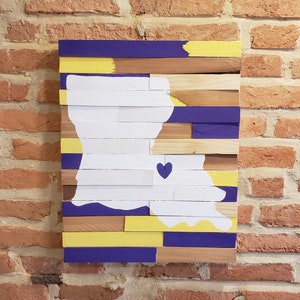 Baton Rouge, Louisiana College Town Wall Art
