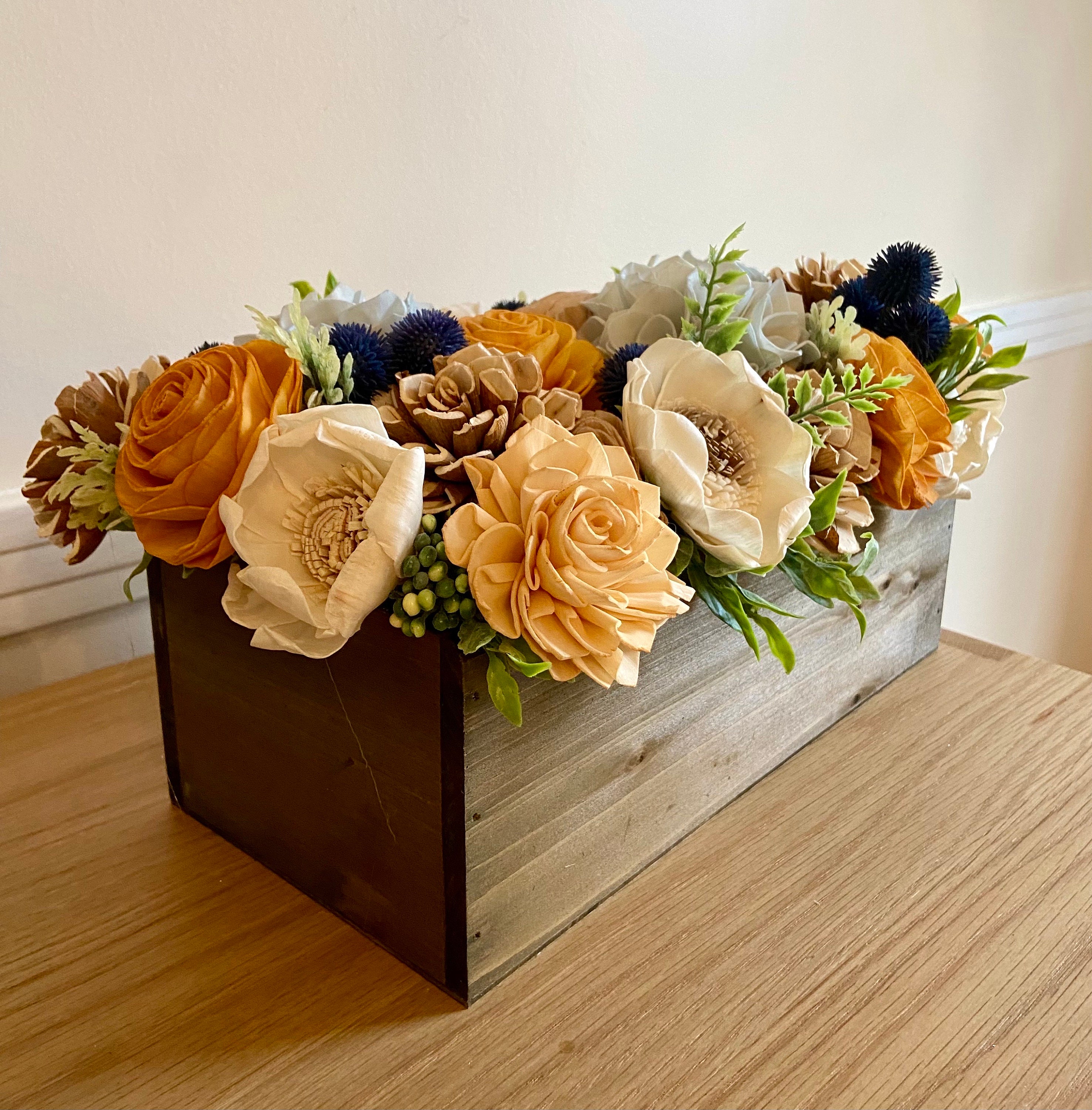 Sola Wood Flower Centerpiece- Rustic Decor- Wedding Centerpiece –  SolaFlowerStore