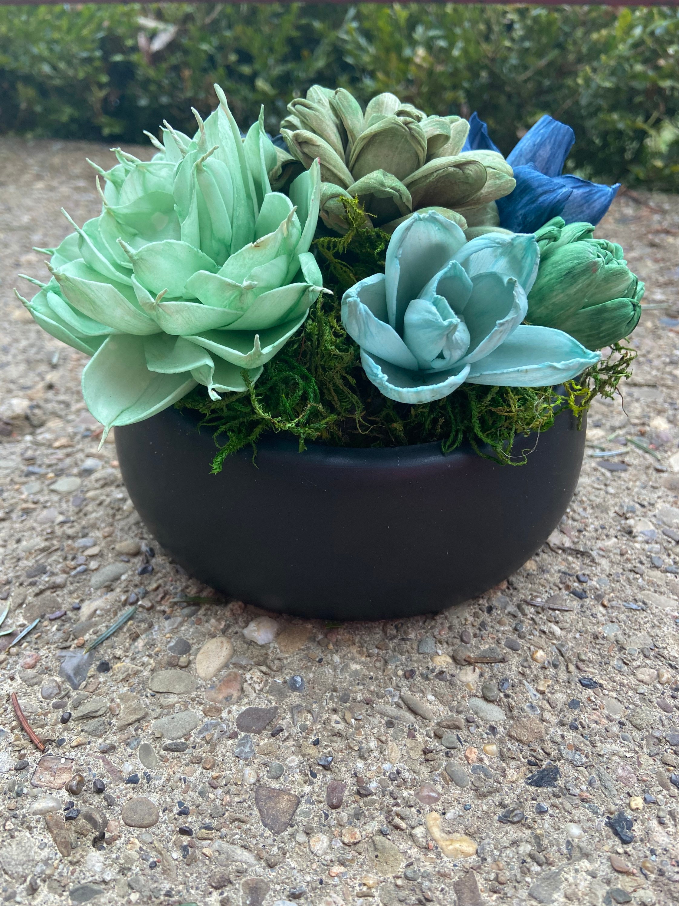 Succulent Sola Wood Flower Centerpiece Etsy