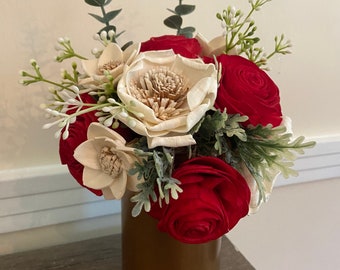 Tiny Rose Flower Bouquet, Silk Flower Bouquette, Artificial Flowers, Faux  Flowers, Small Flowers, Flower Crown, Mason Jar Flowers, Nursery 