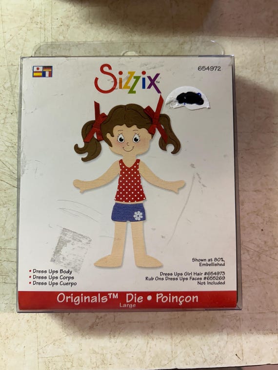 sizzix dress die cut Sizzix Dies including Bird, Bunny, Butterflies, Dress Ups Body, Dress Ups  Winter Clothes, Scallop Circle 3D Pop Up and Scallop Frame