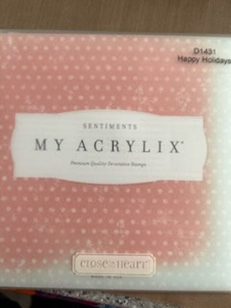 Close to My Heart Stamp Sets Including A Garden, Happy Holidays, Just