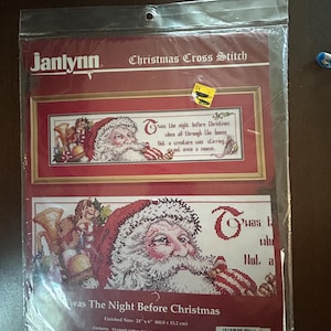 Janlynn Cross Stitch Kits - Collecting Shells, Madonna, Santa Collector, Floral Birdhouse, ‘Twas The Night B4 Christmas, Bearing Gifts Orns