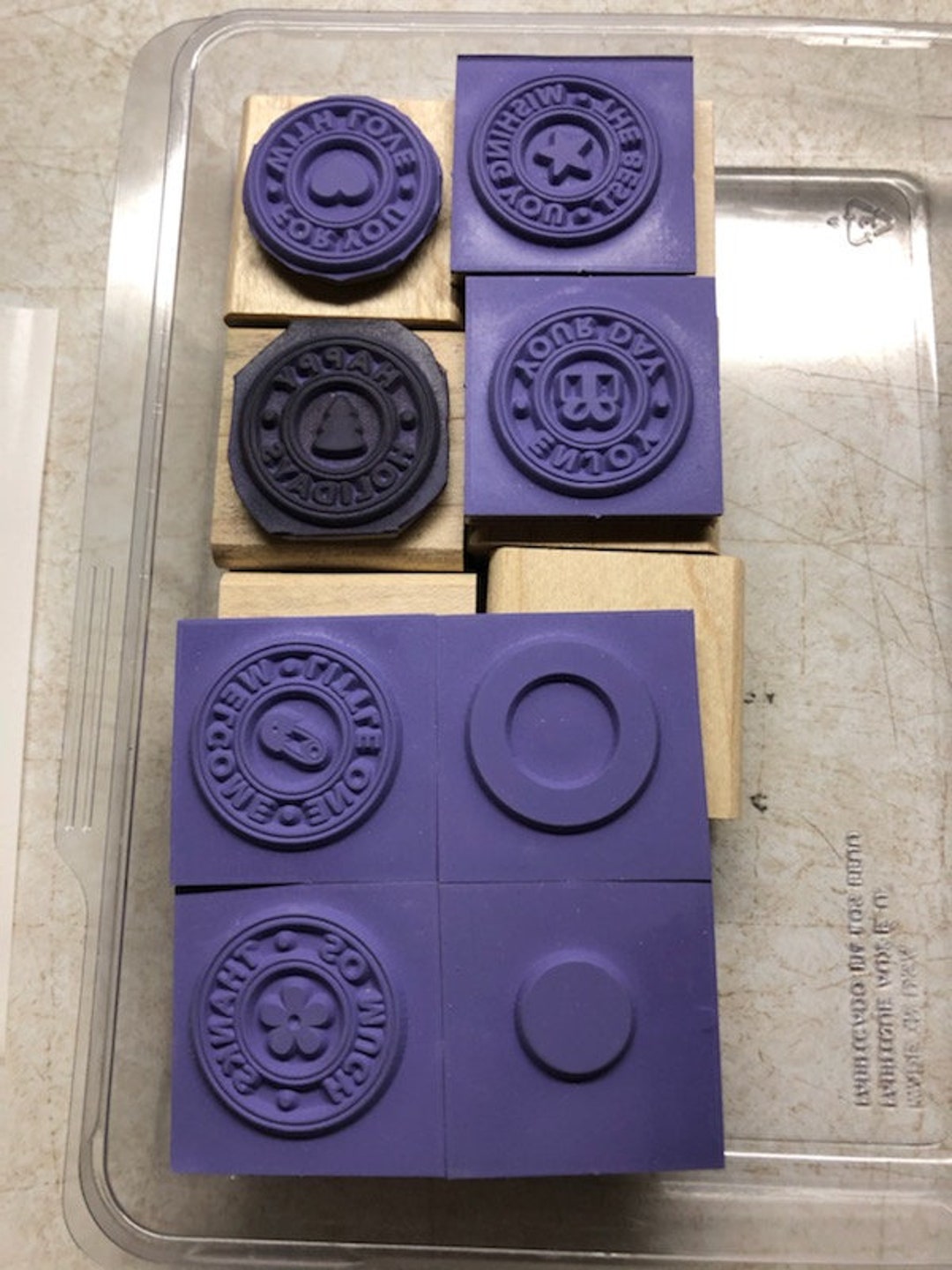 Stampin' up 2006 Riveting Wood Block Stamp Set - Etsy