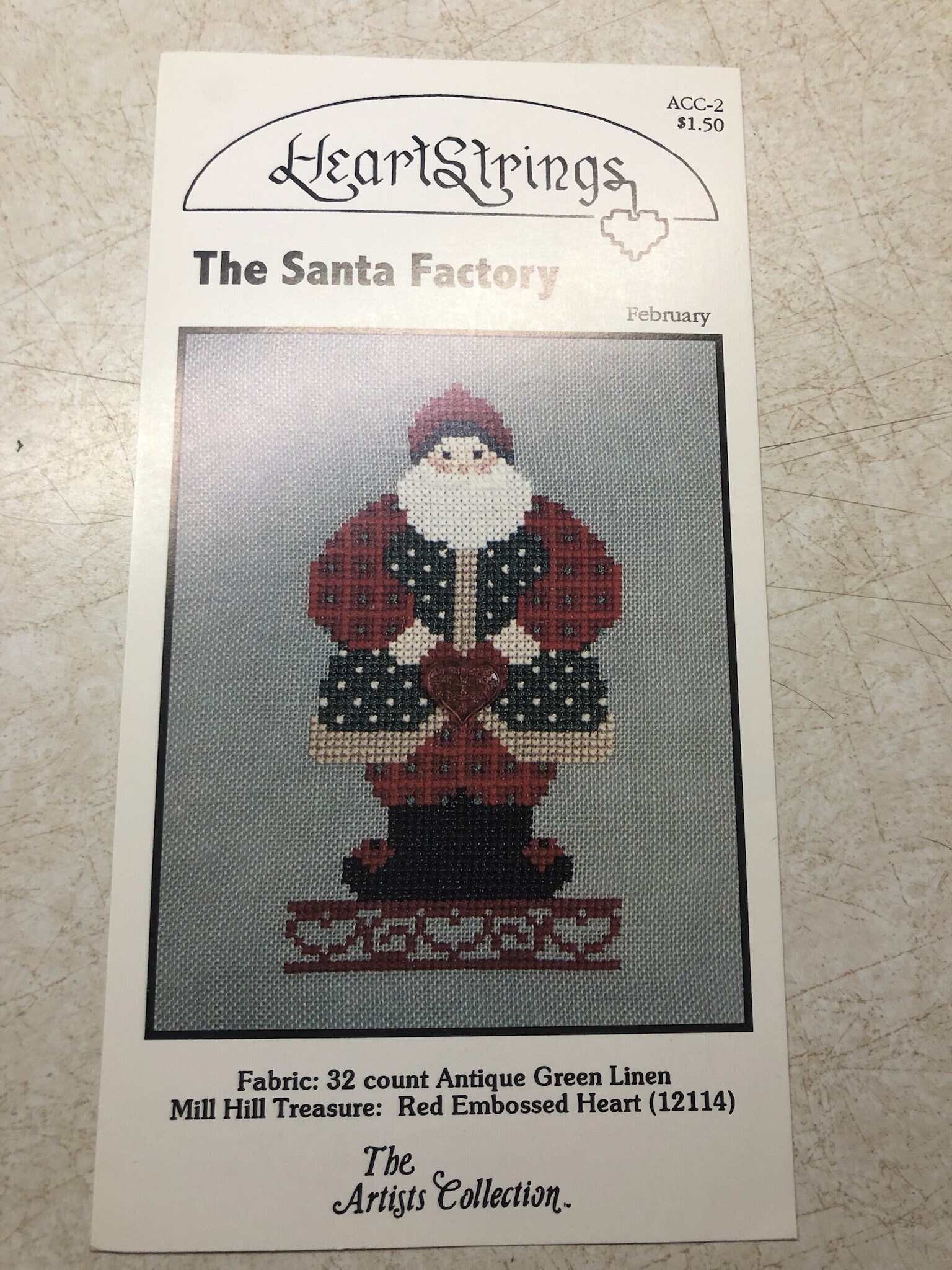 Heartstrings Cross Stitch Patterns the Santa Factory February, March