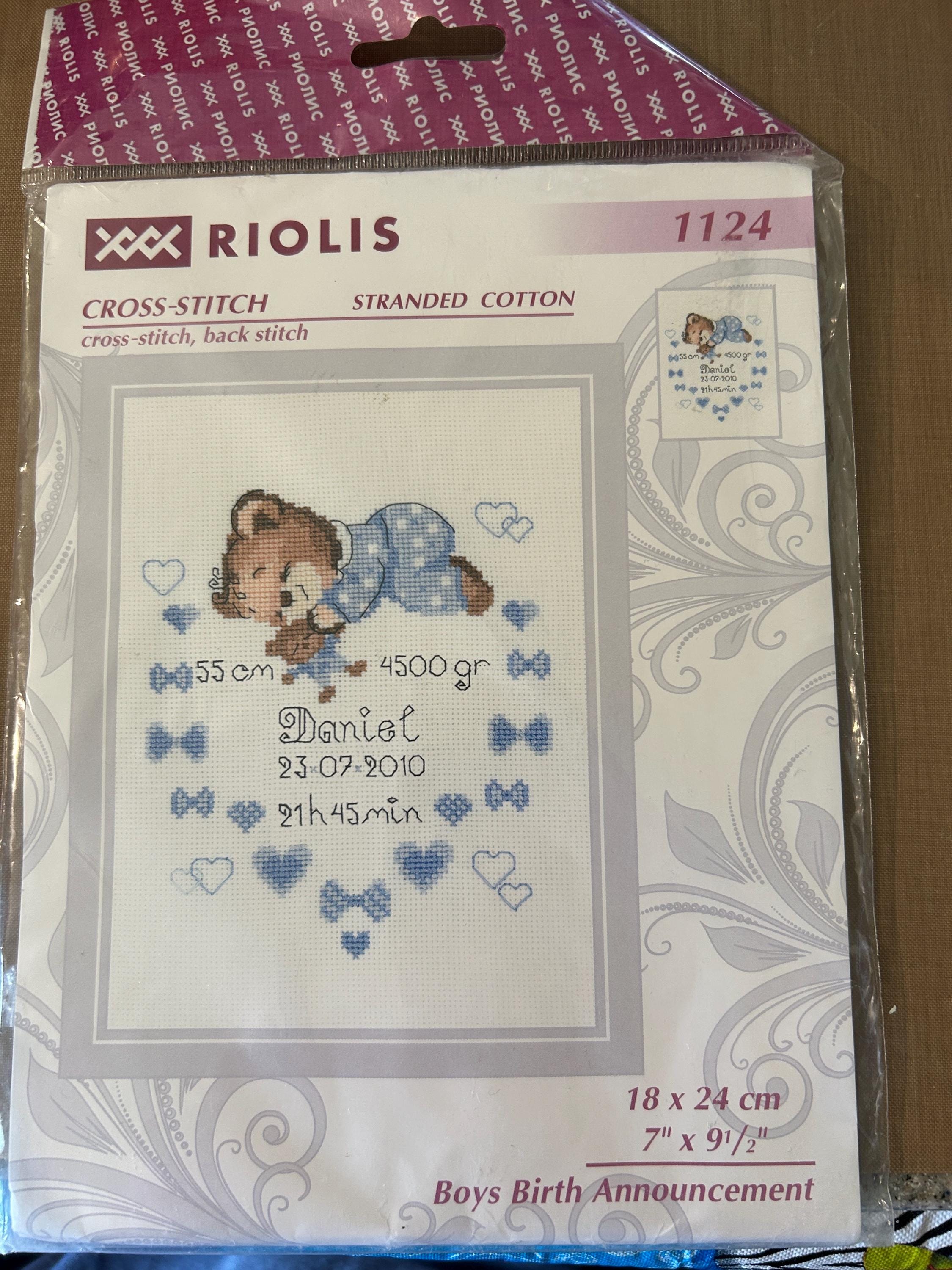 RIOLIS Kit Point De Croix Compté - Flamingo En Fleur (17,8 X 24,4 Cm) - Aida 14 Blanc - Idéal Débutant & Confirmé