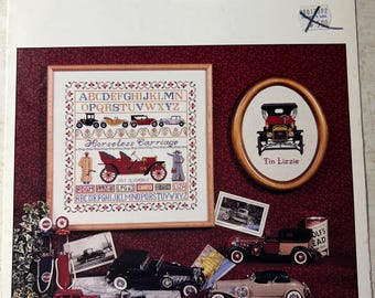 Ginger & Spice Cross Stitch Leaflets including Signals and Sails, Spring Quartet and The Horseless Carriage