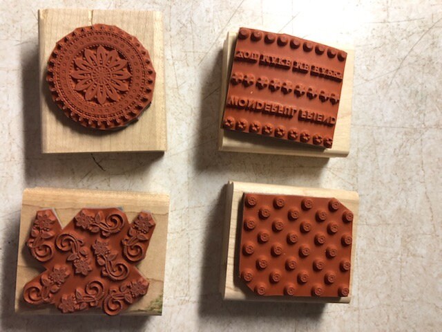 Stampin' up Boho Backgrounds Wood Block Stamp Set - Etsy