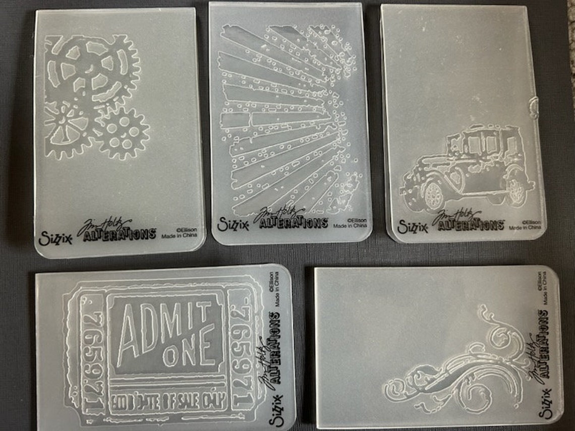 Sizzix Tim Holtz Embossing Folders Etsy