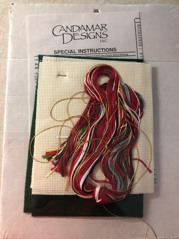 Candamar Designs Ho Ho Ho Be Jolly Cross Stitch Doorknob