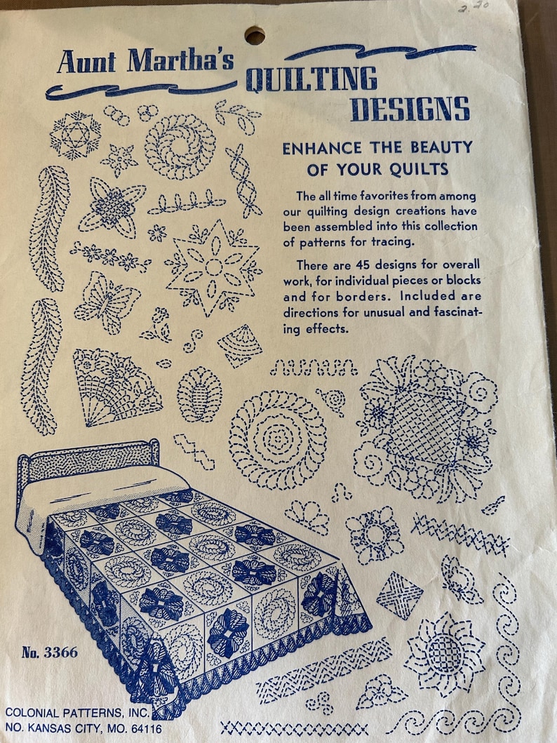 Aunt Martha’s Quilting Designs and Transfers for Embroidery ...