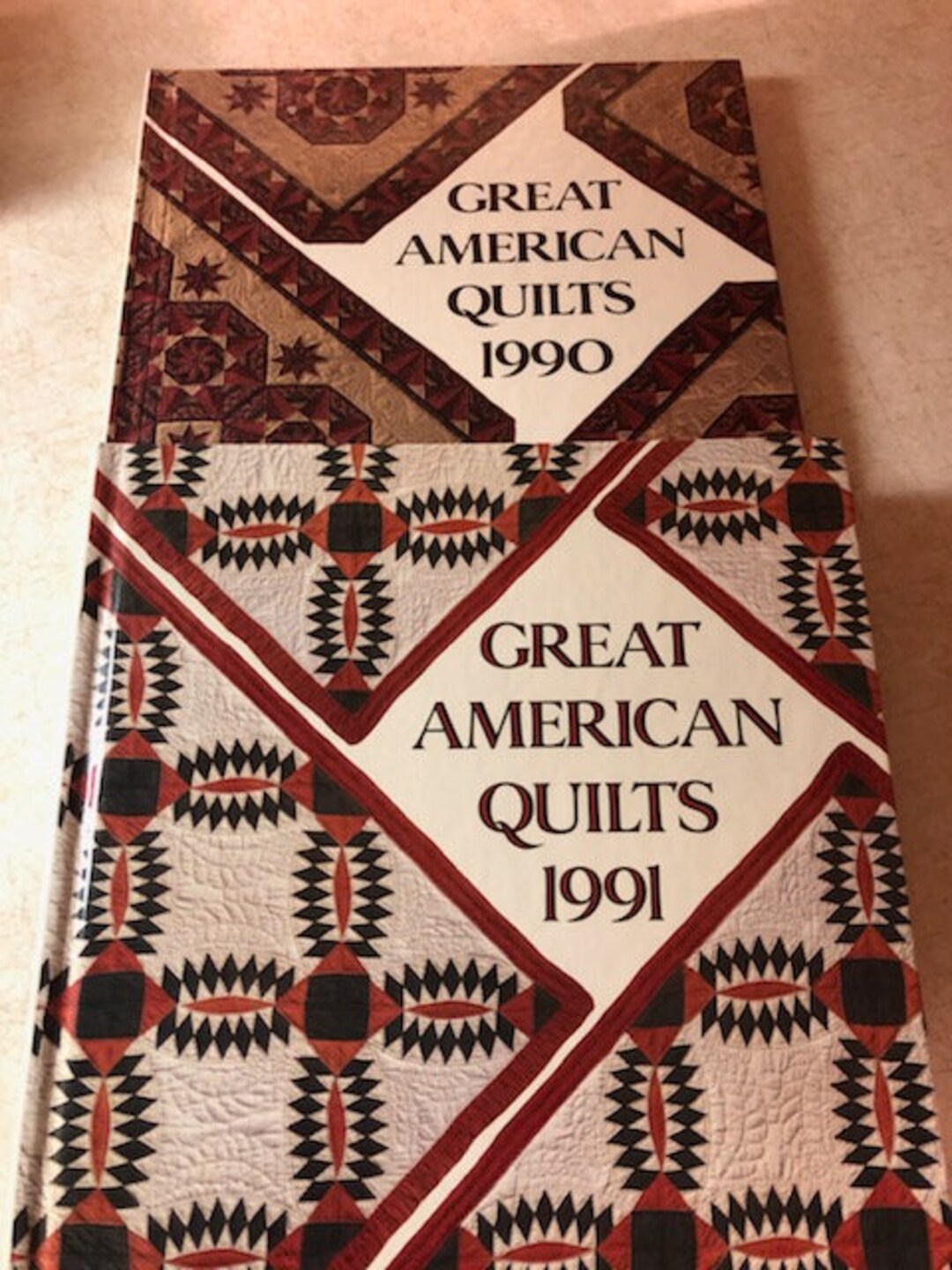 Oxmoor House Great American Quilt Books 1990 and 1991 Etsy