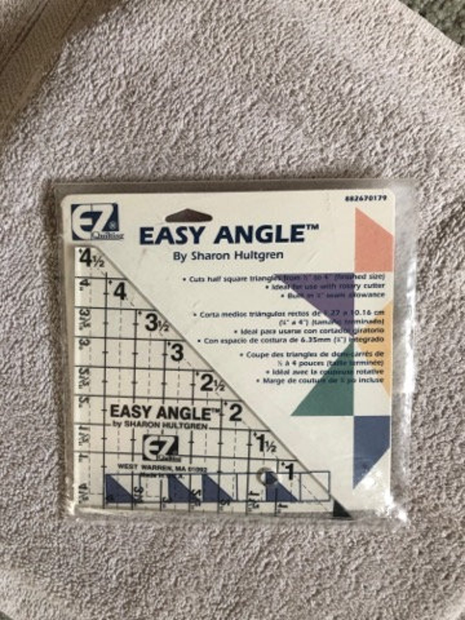 Easy Angle Quilting Ruler by Sharon Hultgren Etsy
