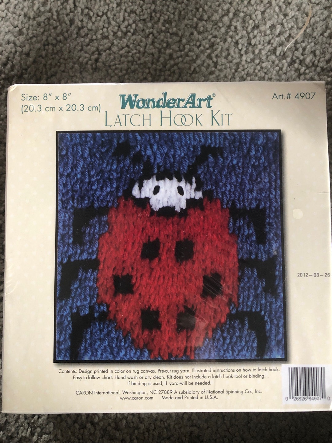 Wonder Art Latch Hook Ladybug Kit Etsy