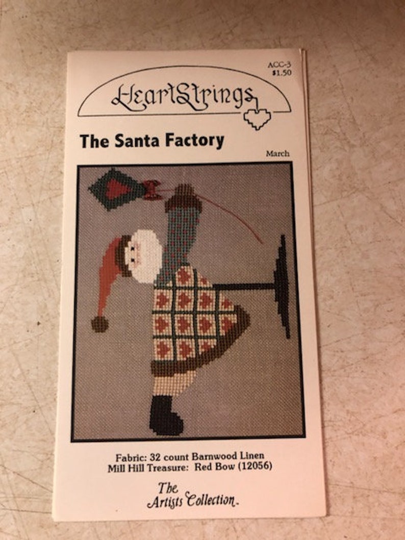 Heartstrings Cross Stitch Patterns the Santa Factory February, March