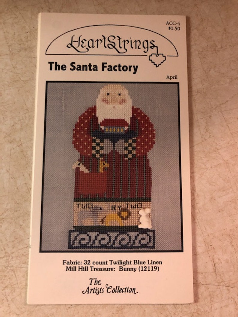 Heartstrings Cross Stitch Patterns the Santa Factory February, March
