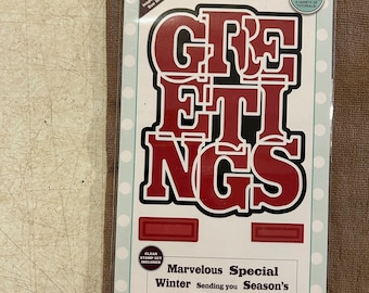 Creative Expressions - Greetings - Dies & Stamps Set